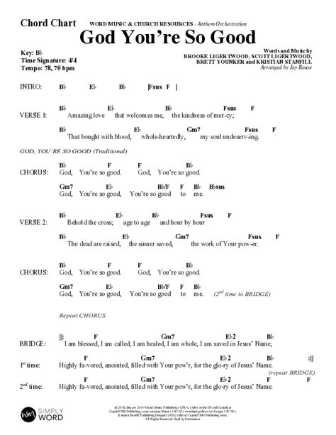 god youre so good chords|God, Youre So Good chords & lyrics